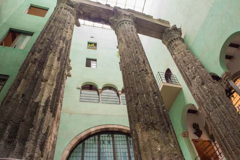 Restos del Templo de Augusto en Barcelona