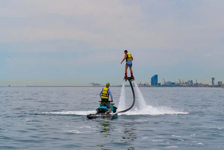 Flyboarding in Barcelona - IntroducingBarcelona.com