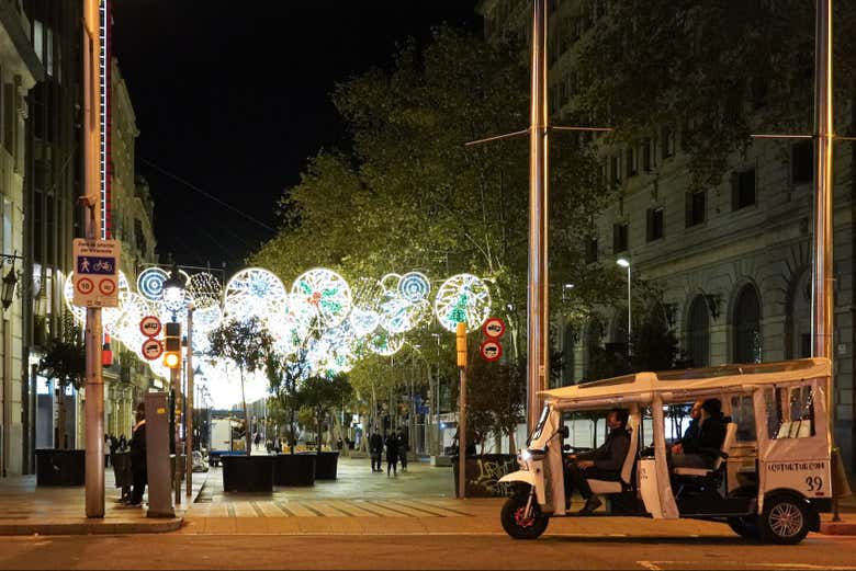 Paseo por Barcelona viendo las luces de Navidad