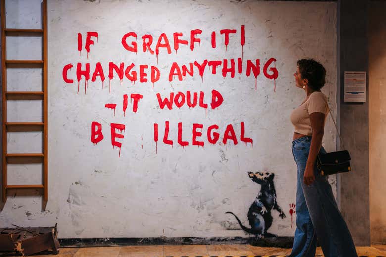 Un graffiti de Bansky