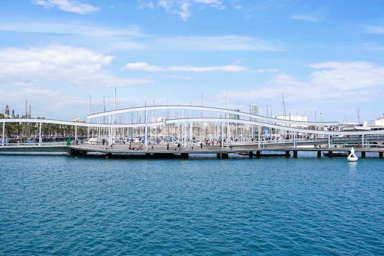 Panorámica del puerto de Barcelona
