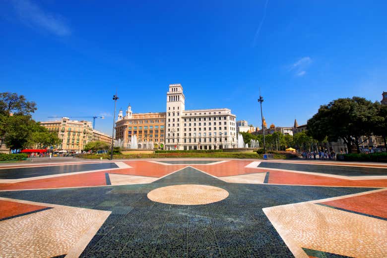 Arrêt sur la Plaça de Catalunya