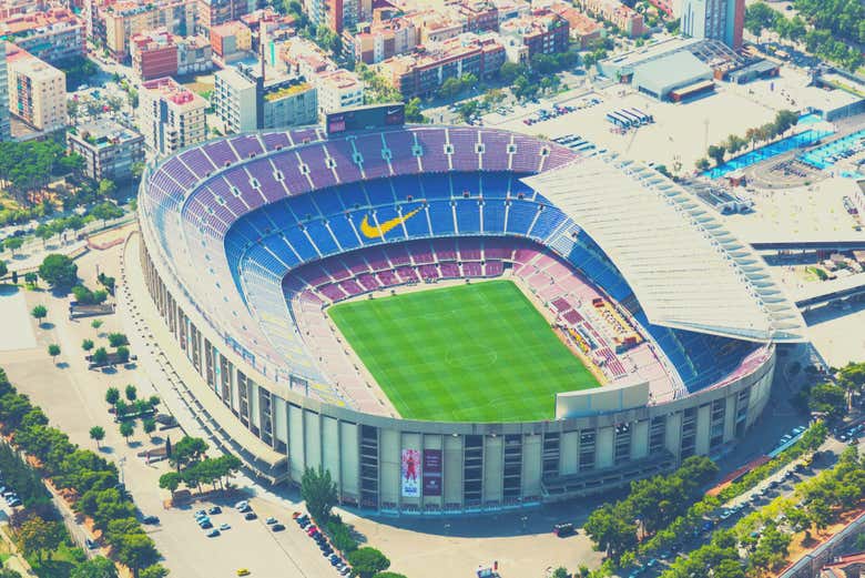 Vistas aéreas del Estadi Olímpic Lluís Companys