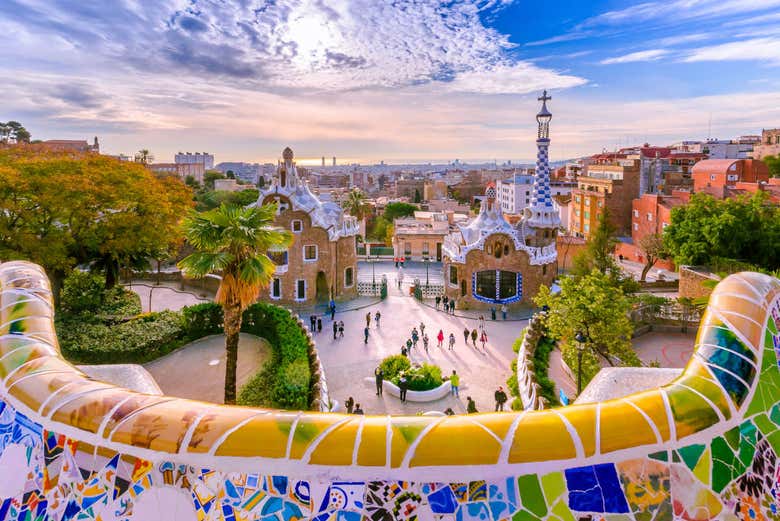 Vue sur Barcelone depuis le Parc Güell