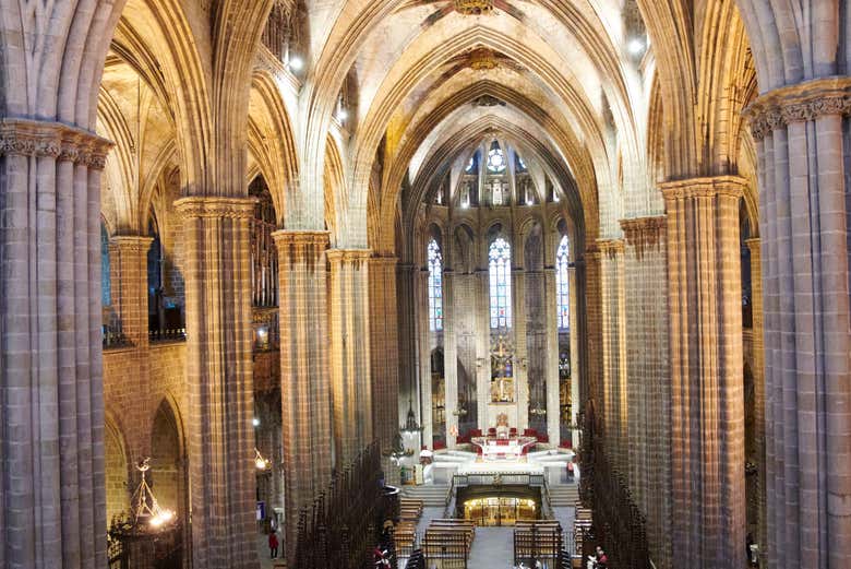 All'interno della Cattedrale di Barcelona