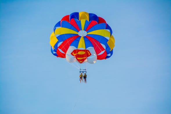 Parasailing in Barcelona