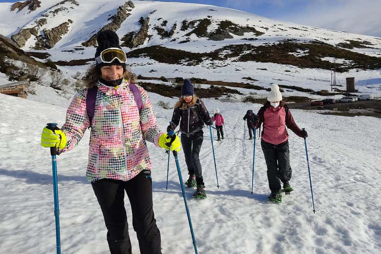 Randonnée dans la neige à Castro Valnera