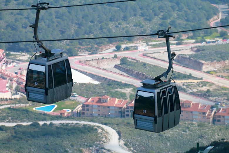 Cabinas del teleférico de Benalmádena