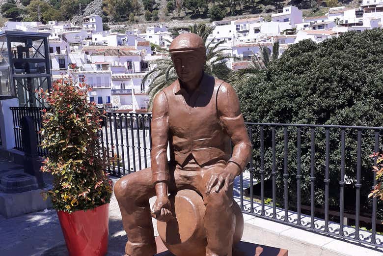 Esculturas no centro de Mijas