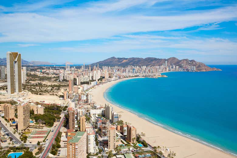 Vista panorámica de Benidorm