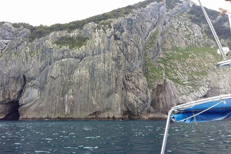 Colossal cliffs on the Basque Coast