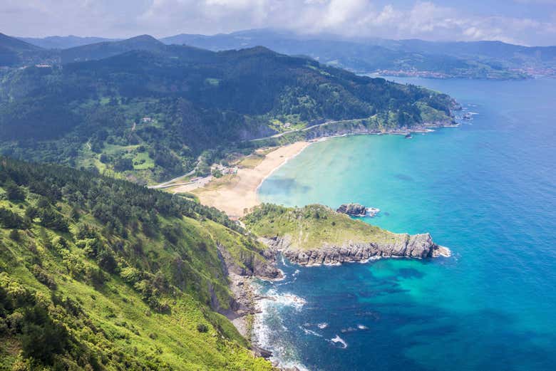 Bird's eye view of the Urdaibai Coast