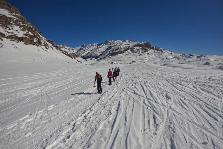 Enjoy a snowshoe tour