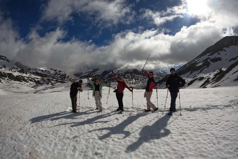 A group posing for a photo