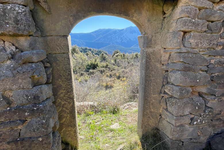 Ruinas de uno de los pueblos fantasma