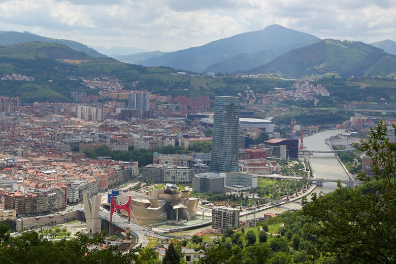 Vistas de Bilbao desde el mirador del monte Artxanda