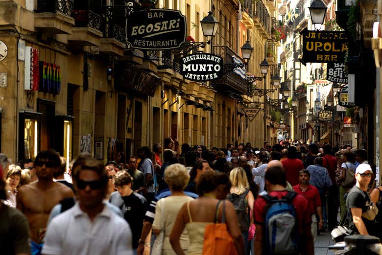 The streets of San Sebastian