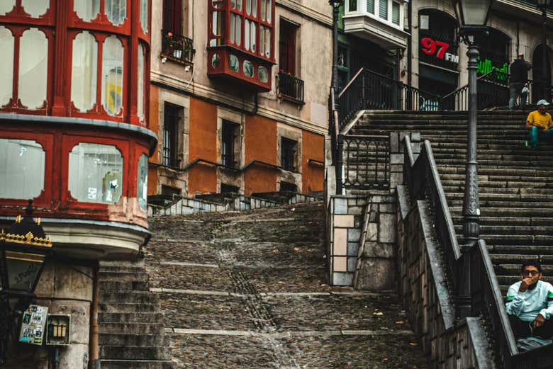 Scorcio del centro storico di Bilbao