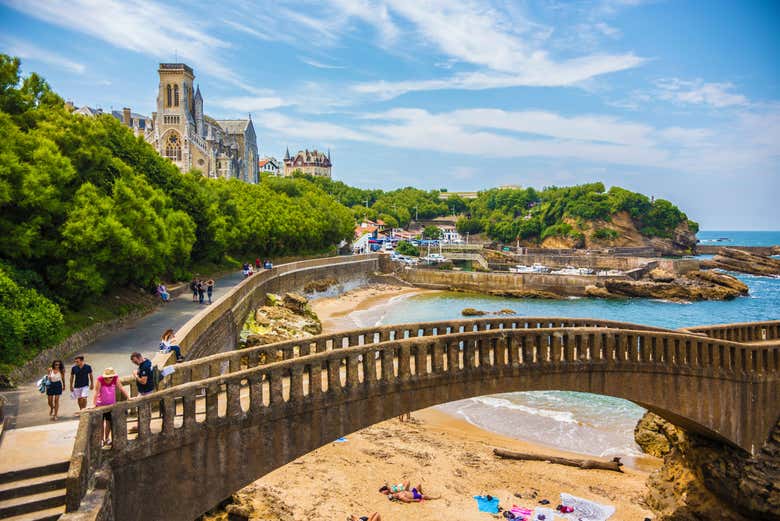 Disfrutando del tour por Biarritz
