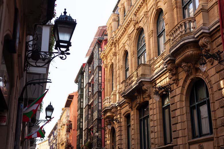 Edifici nel centro storico di Bilbao
