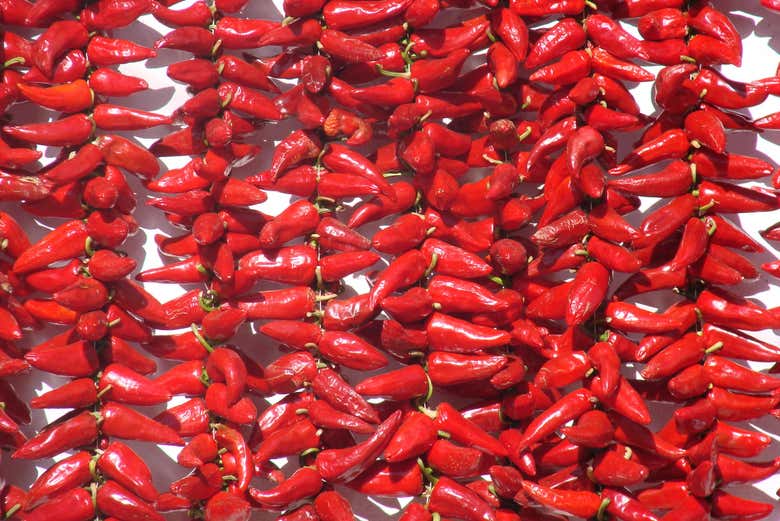 Los famosos pimientos de Espelette