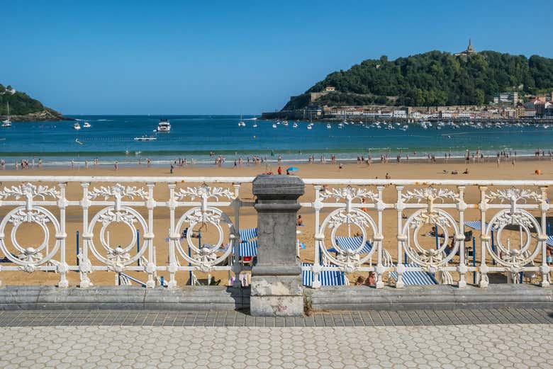 Playa de La Concha, en San Sebastián