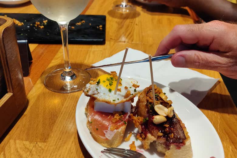 Dos ricos pinchos