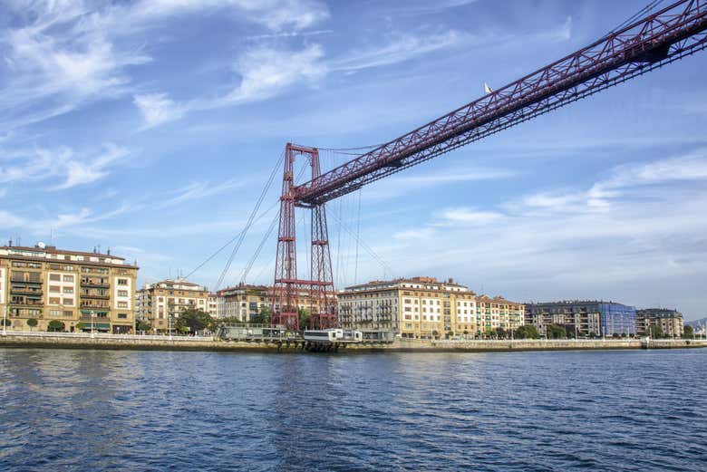 Detalhe da Ponte Suspensa da Biscaia