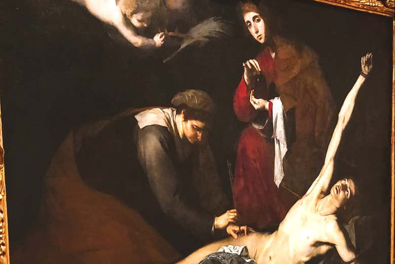 San Sebastián Curado por las Santas Mujeres