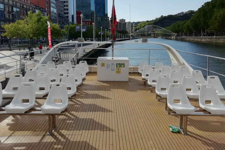 Parte exterior del barco
