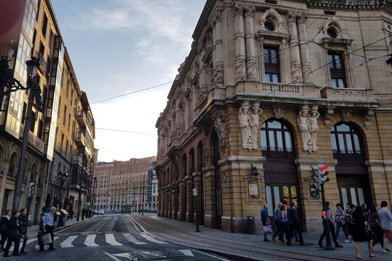 Teatro Arriaga, en el Paseo del Arenal