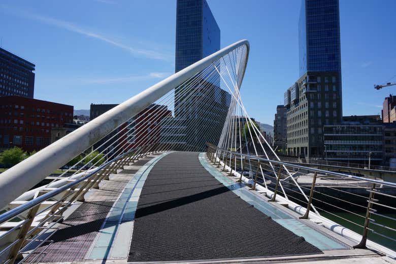 Crossing Zubizuri bridge