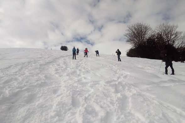 Paseo con raquetas de nieve por Alto Campoo