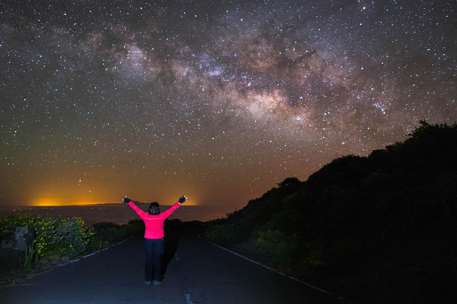 Observación de estrellas en La Palma desde Breña Baja