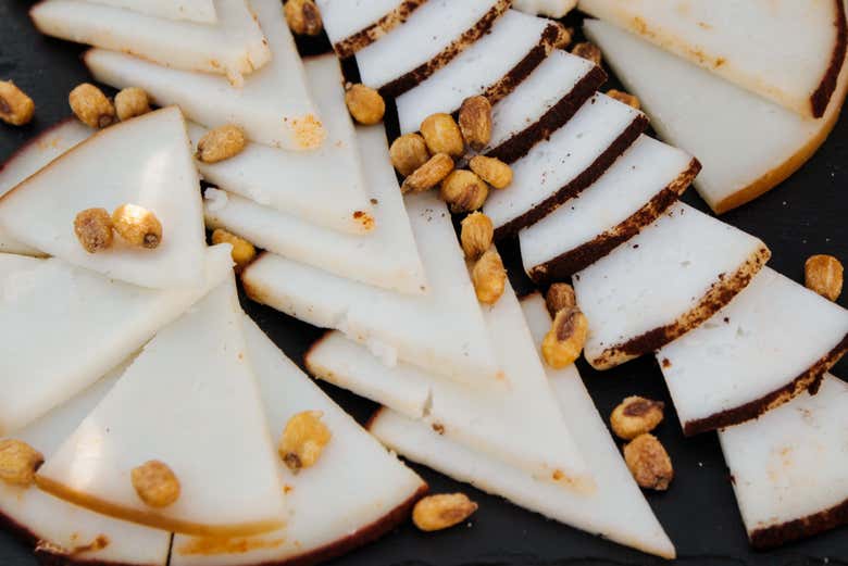 Tabla de quesos canarios