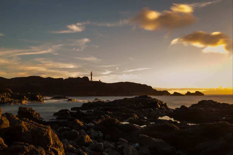 Admirando la puesta de sol