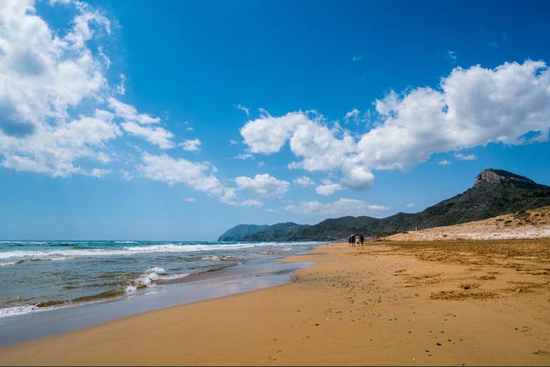 Una de las calas vírgenes del Parque Regional de Calblanque