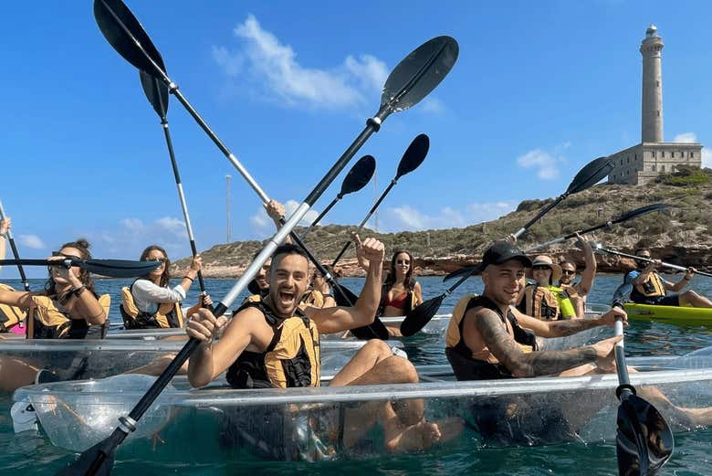¡Lo pasaréis genial remando por Cabo de Palos!
