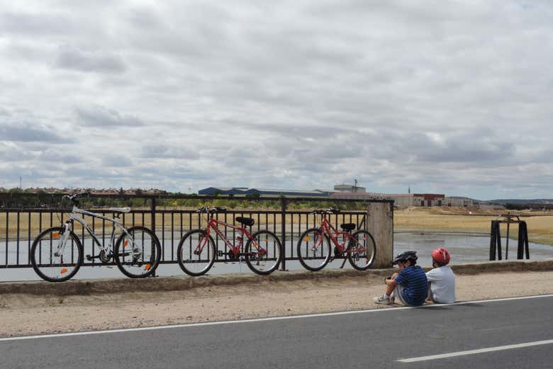 Descansando durante la ruta