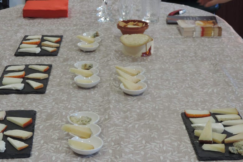 Degustação de queijos de Cáceres