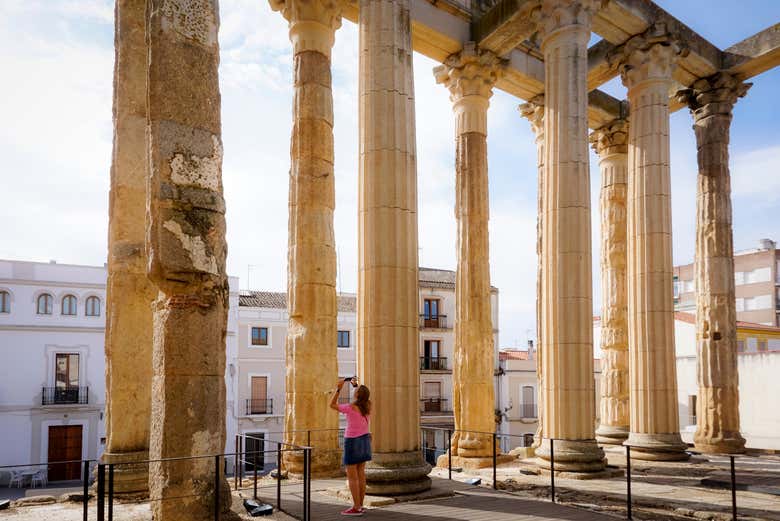 Disfrutando de la visita por Mérida