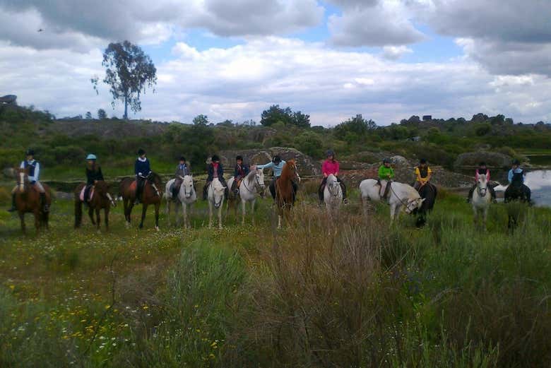 Ruta a caballo por la dehesa extremeña