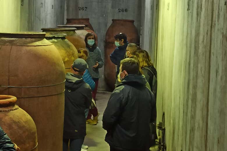 Desfrutando da visita à adega Cristo del Humilladero