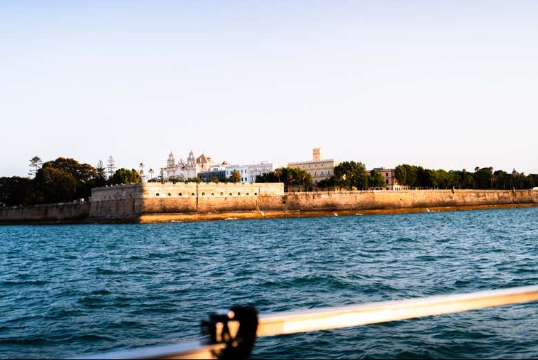 Entardecer na costa de Cádiz