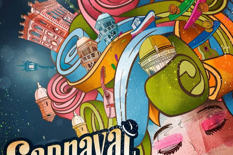 Uno de los carteles del Carnaval de Cádiz