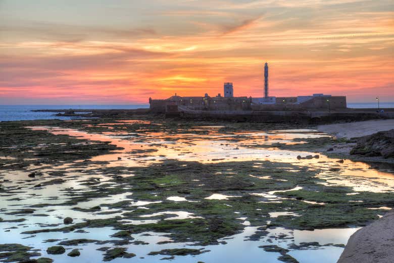 La Caleta Beach at sunset