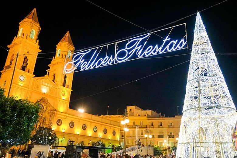Plaza de San Antonio en Navidad