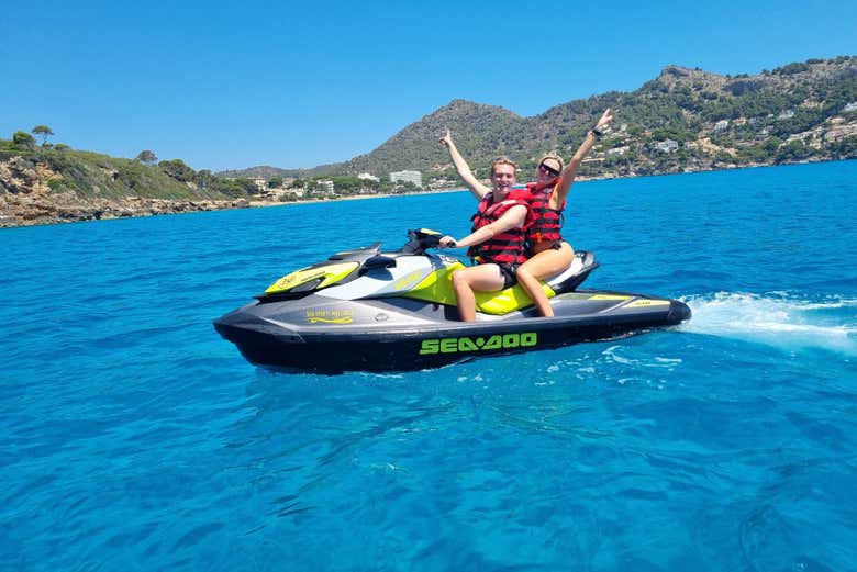 Diversão no jet ski