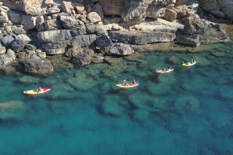 Ruta en kayak por Ibiza