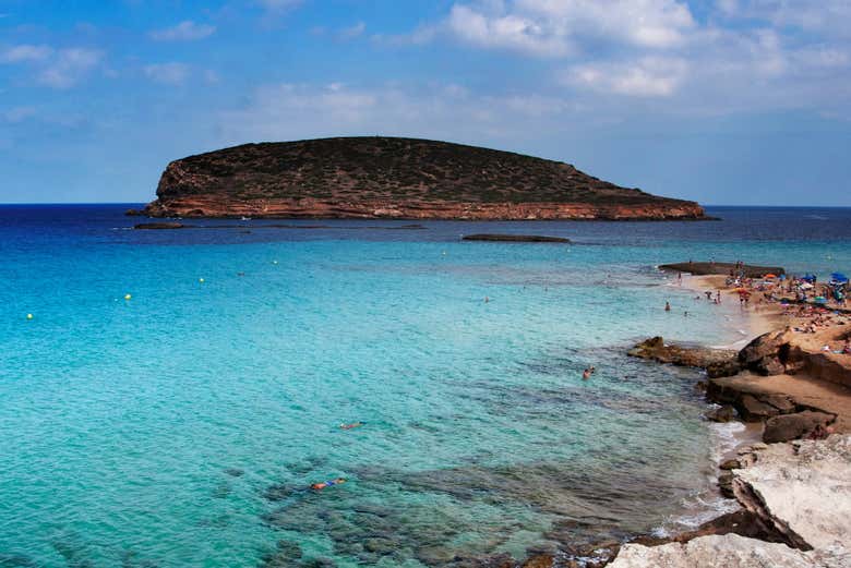 Vistas de la Cala Comta de Ibiza